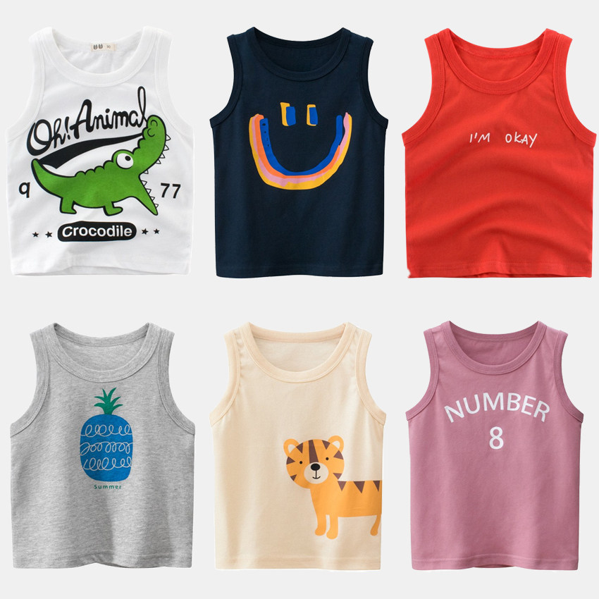 男童背心夏款纯棉2025新款童装男孩无袖t恤宝宝夏装坎肩 儿童吊带,淘宝优惠券,粉丝福利购,淘宝优惠卷