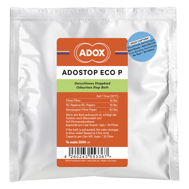 adox无臭停显粉显色型ADOSTOP ECO P停显1L 5L药粉胶卷冲洗相纸-图3