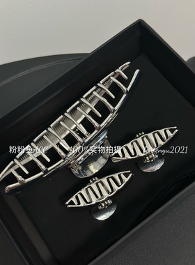 秋冬新款全金属ins冷淡风月牙发抓对成葬花小发抓小众简约发饰Z27