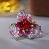 1 carat unheated pigeon blood ruby ring in 18K gold