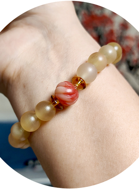 女士羊角文玩小众饰品手串手链