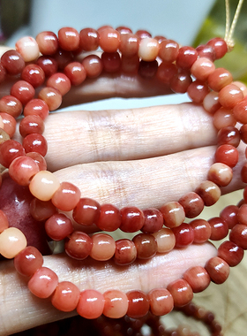 天然真品骨头念珠文玩饰品