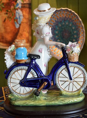 可爱少女心摆件生日礼物蕾丝瓷偶