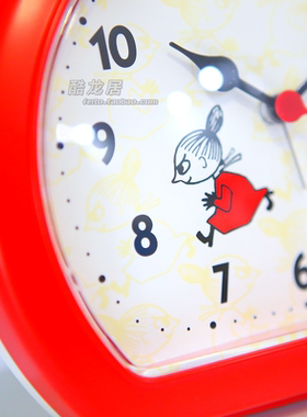 RHYTHM丽声 日本进口动漫卡通芬兰姆明MOOMIN扫秒静音 闹钟