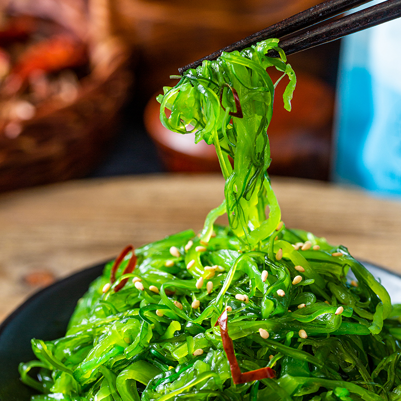 海藻沙拉开袋即食酸甜海草海带丝裙带菜日式寿司凉拌菜小包装沙律 - 图2