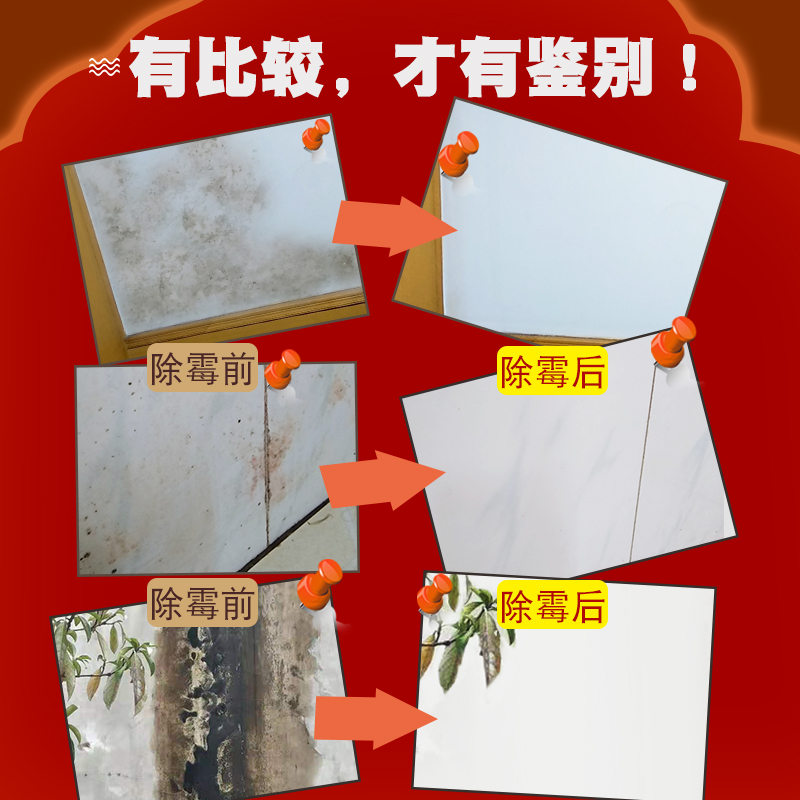 桑德瑞墙体除霉剂墙面白墙壁纸墙纸卫生间厨房家用去霉斑点