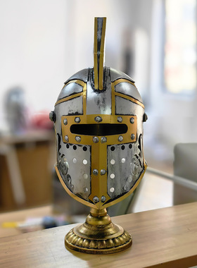 欧式复古罗马武士头盔摆件