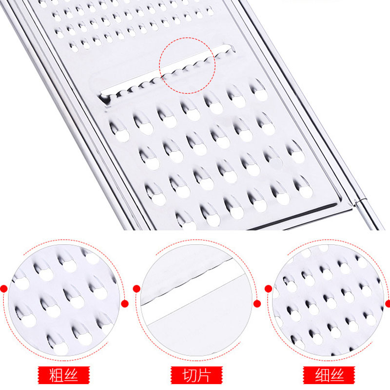 不锈钢刨丝器多功能切菜器切土豆丝萝卜丝黄瓜切片器手动加厚家用 - 图0