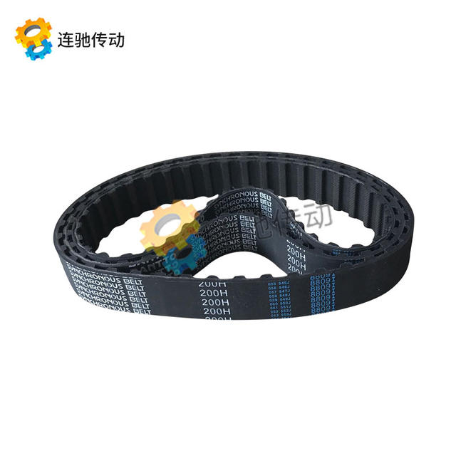 Trapezoidal tooth rubber pitch timing belt