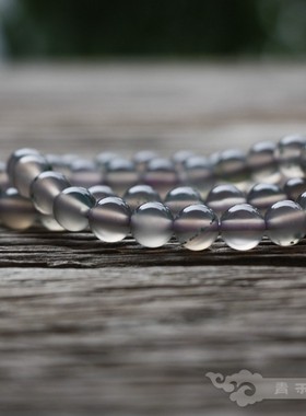 『青禾淑坊 』天然绿朱砂玛瑙手链 {柳絮池塘淡淡风} 古典手链