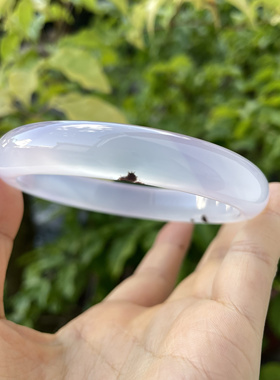 『青禾淑坊』天然玛瑙手镯  「心事眼波难定」国风古典镯  60.5MM