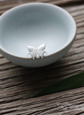 『 青禾淑坊 』925银蝴蝶戒指 {蝴蝶沧海} 开口指环 古典风雅小物