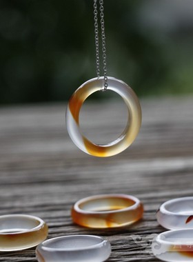 青禾淑坊天然玛瑙戒指中国风