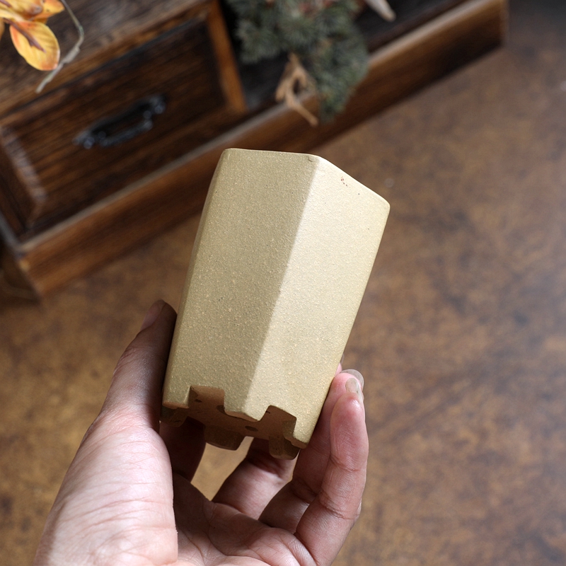 『六方签筒小号』暖暖精选紫砂花盆宜兴透气绿植盆景多肉迷你老桩 - 图1