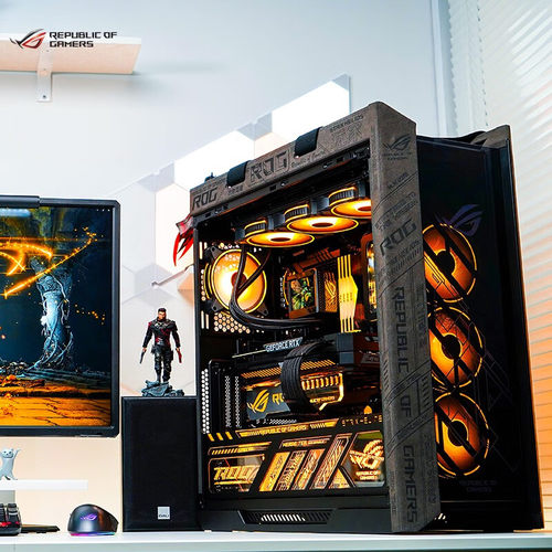 华硕ROG太阳神i7-14700/RTX4070猛禽水冷玩家国度定制全家桶主机 - 图0