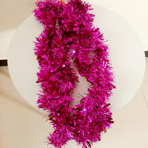 Festive Christmas Plus Coarse Wool Top Ceiling Decoration Lakflower Ribbon School Events Colorful Bar Stage Fruit Basket Trim around