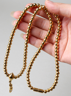 钛钢圆珠挂链水滴鹰嘴扣可旋转