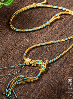 只此青绿藏式手编绳千里江山