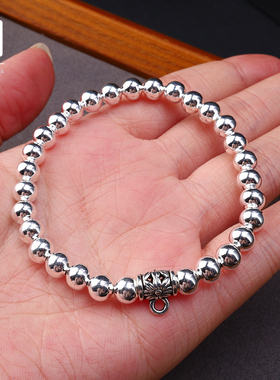 泰国镀银佛牌手链吸米星迷你吊坠