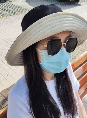 户外渔夫帽日单正反带遮阳大帽檐