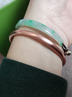 实心黄铜紫铜手镯 红铜镯子纯铜 男女情侣 开口可调 Z050602