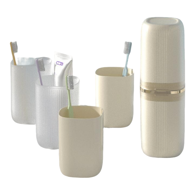 牙膏牙刷收纳杯旅行洗漱杯家用漱口杯学生宿舍便携四合一洗漱杯桶,淘宝优惠券,粉丝福利购,淘宝优惠卷