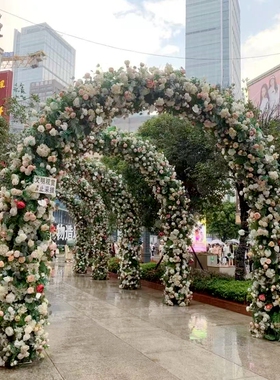 仿真玫瑰花藤藤蔓墙面壁挂假花