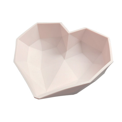 Aichef法式甜点钻石心慕斯模具巧克力蛋糕立体心形爱心硅胶烘焙模 虎窝淘