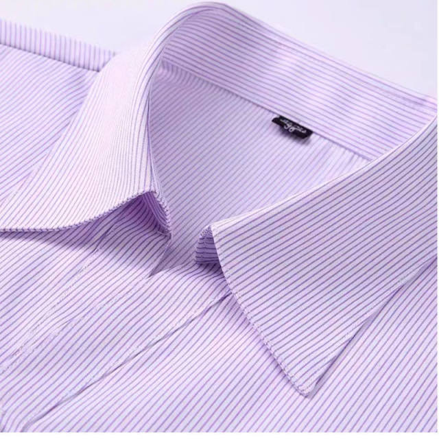 Women's shirt professional white background blue cotton large size long short sleeve