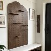 Black walnut solid wood hole board accessories matchsticks wooden laminate wall storage hooks can be customized