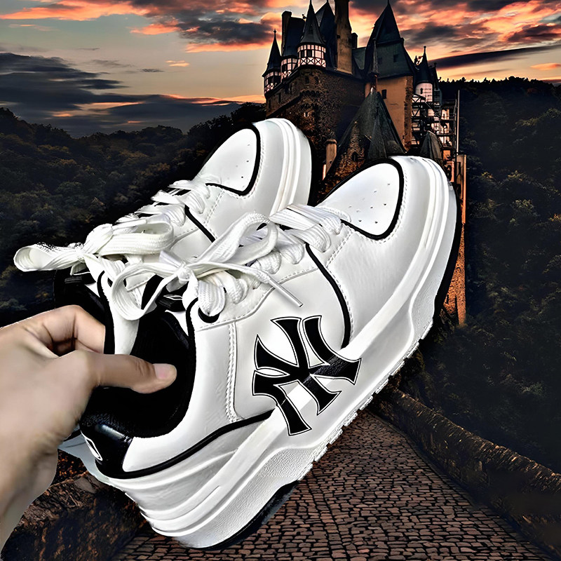 MLB正品厚底鞋板鞋男鞋女鞋2025冬季新款学长鞋低帮运动鞋休闲鞋,淘宝优惠券,粉丝福利购,淘宝优惠卷