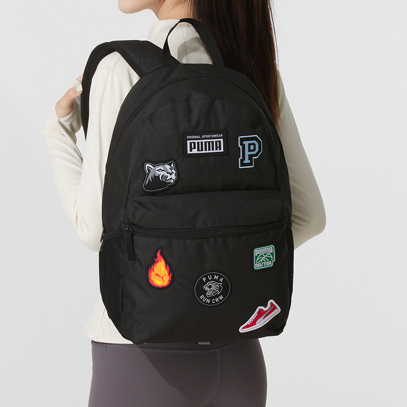 PUMA Men's and Women's Bags Black Backpack Sports Bag