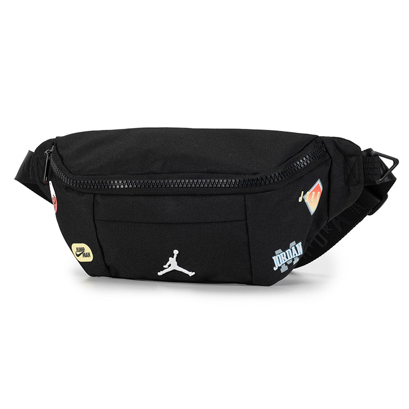 Lucky Leaf | Nike genuine men's and women's bags black 26 new sports bag outdoor travel bag waist bag messenger bag