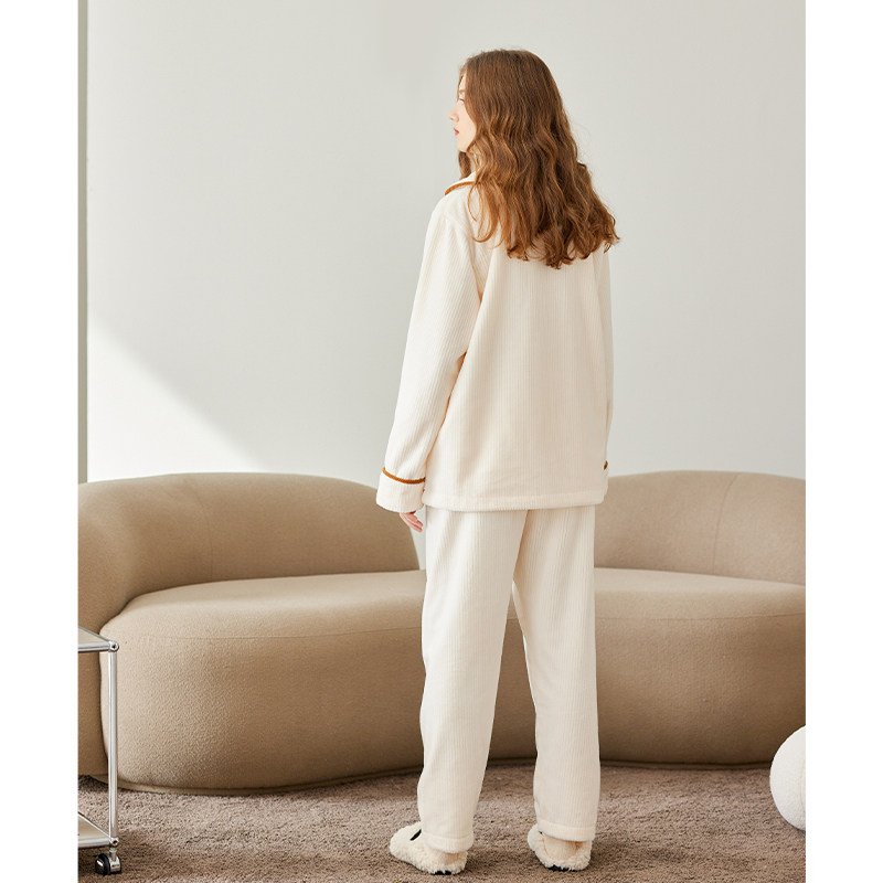 芬腾珊瑚绒情侣睡衣秋冬季女士加绒加厚法兰绒大码男款家居服套装,淘宝优惠券,粉丝福利购,淘宝优惠卷