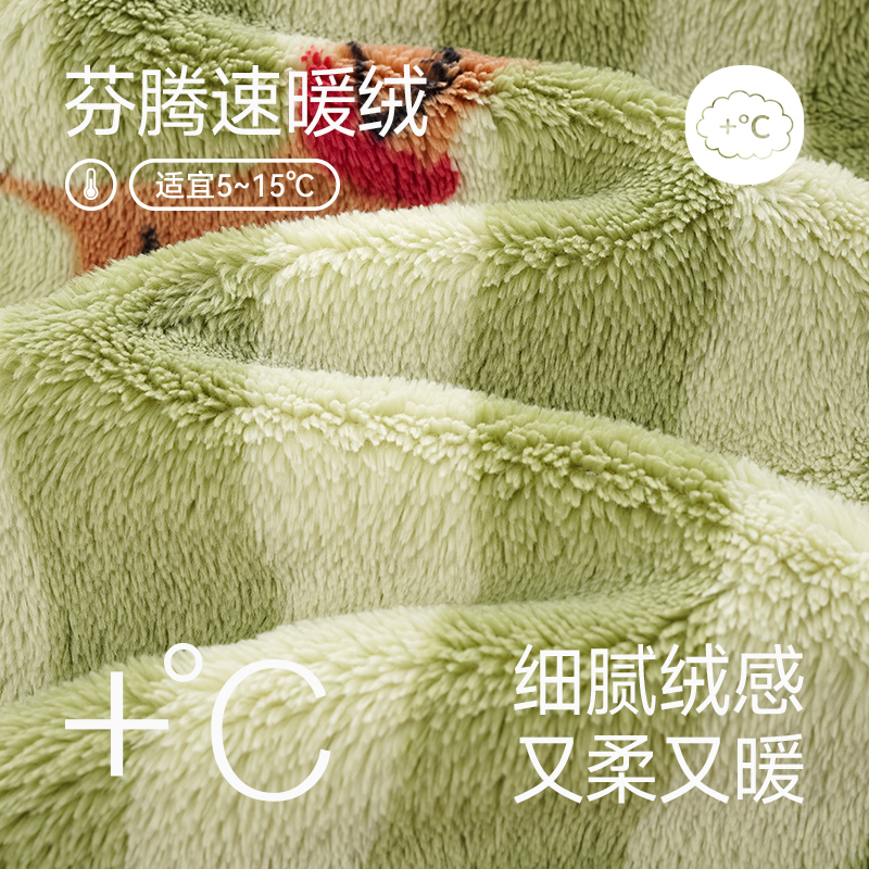 芬腾珊瑚绒情侣睡衣秋冬季加绒加厚男女士保暖休闲大码家居服套装