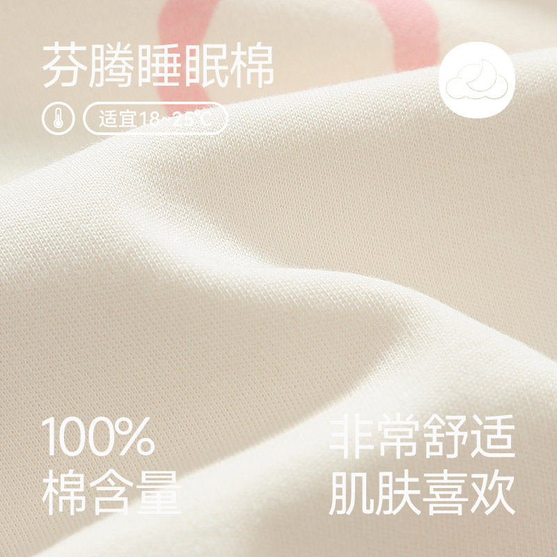 芬腾布朗熊睡衣女童春秋季纯棉长袖童装套装女孩中大童可爱家居服