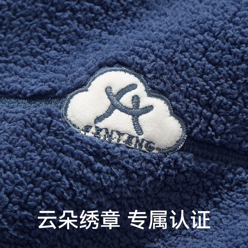 【范丞丞同款】芬腾秋冬情侣睡衣女蓬蓬绒加厚男珊瑚绒抗静电套装