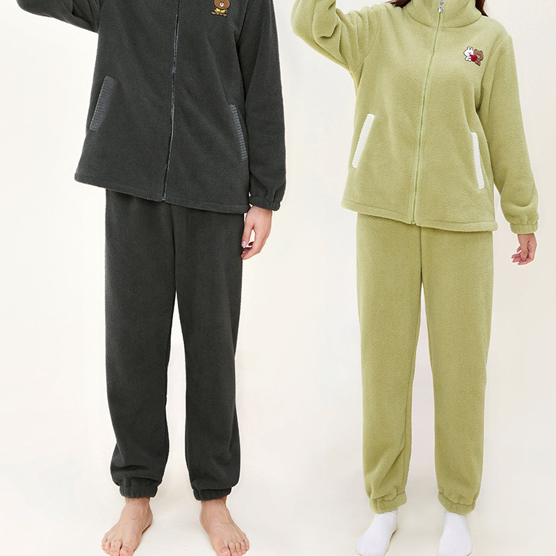 芬腾情侣睡衣珊瑚绒秋冬季女士套装加绒加厚法兰绒男款大码家居服,淘宝优惠券,粉丝福利购,淘宝优惠卷