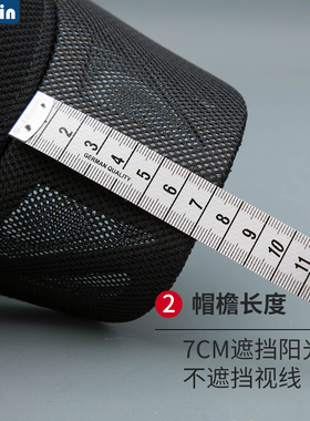 逛街个性男女夏季弯檐透气网眼帽