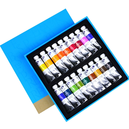 Пигментированная акварель, портативный профессиональный пигментированный художественный набор инструментов для начинающих, полный комплект, 18 цветов, 24 цветов, 36 цветов