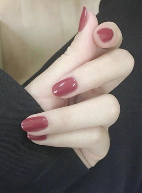 莫妮娜纯色手工穿戴甲