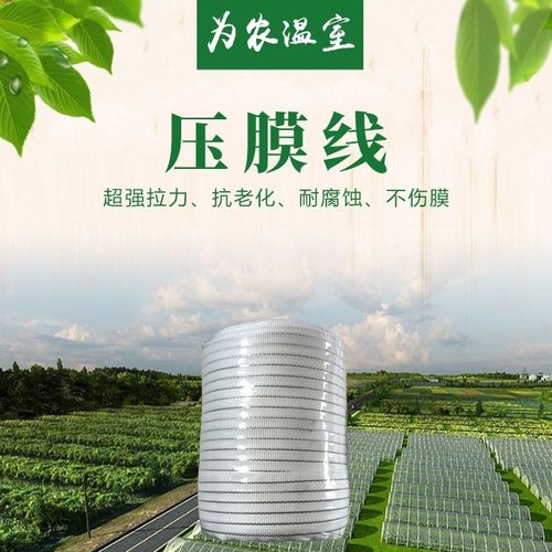 厂家直供为农棚友温室大棚压膜带白色涤纶丝压膜线压膜绳托膜配件 - 图1