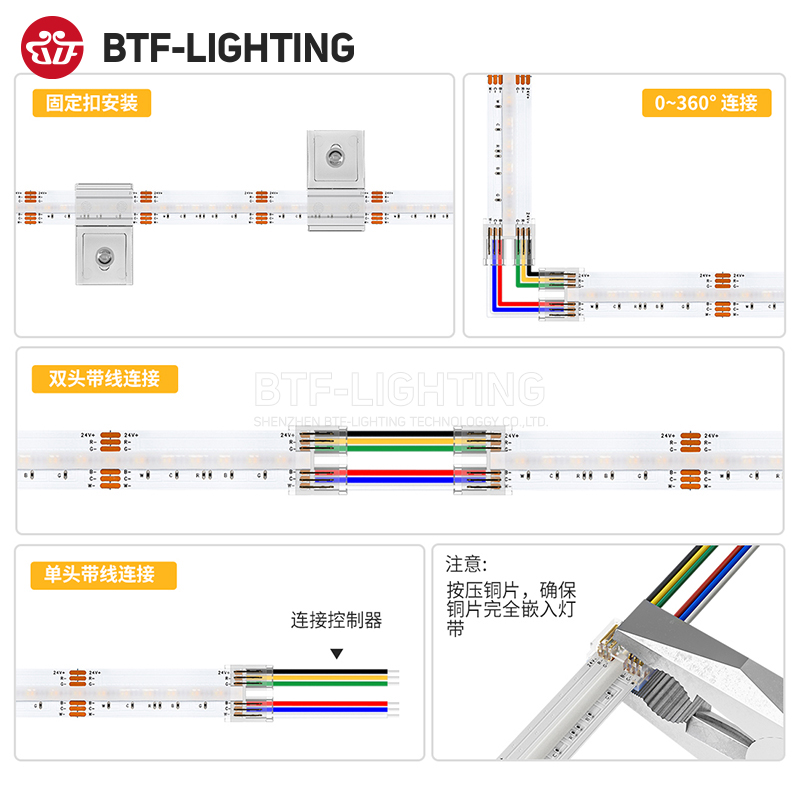 FCOB七彩RGBCCT自粘24V超薄COB灯条RGBCW吊顶背景墙无光斑LED灯带-图1