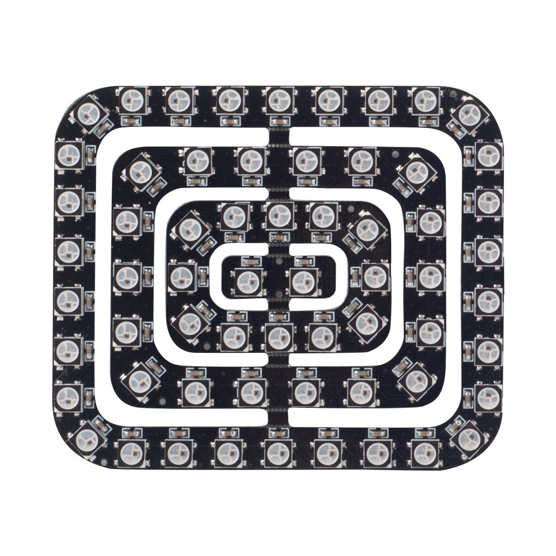 LED全彩方形圆形灯内置芯片WS2812B点控5050RGB灯珠62位矩形灯环,淘宝优惠券,粉丝福利购,淘宝优惠卷