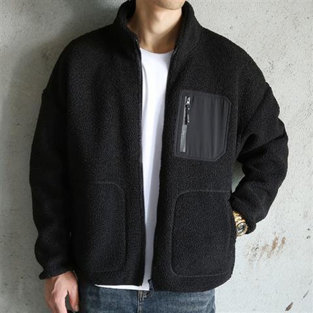 Winter Jacket Men Lamb Wool Coat Cotton Mens Jackets男夹克-图2