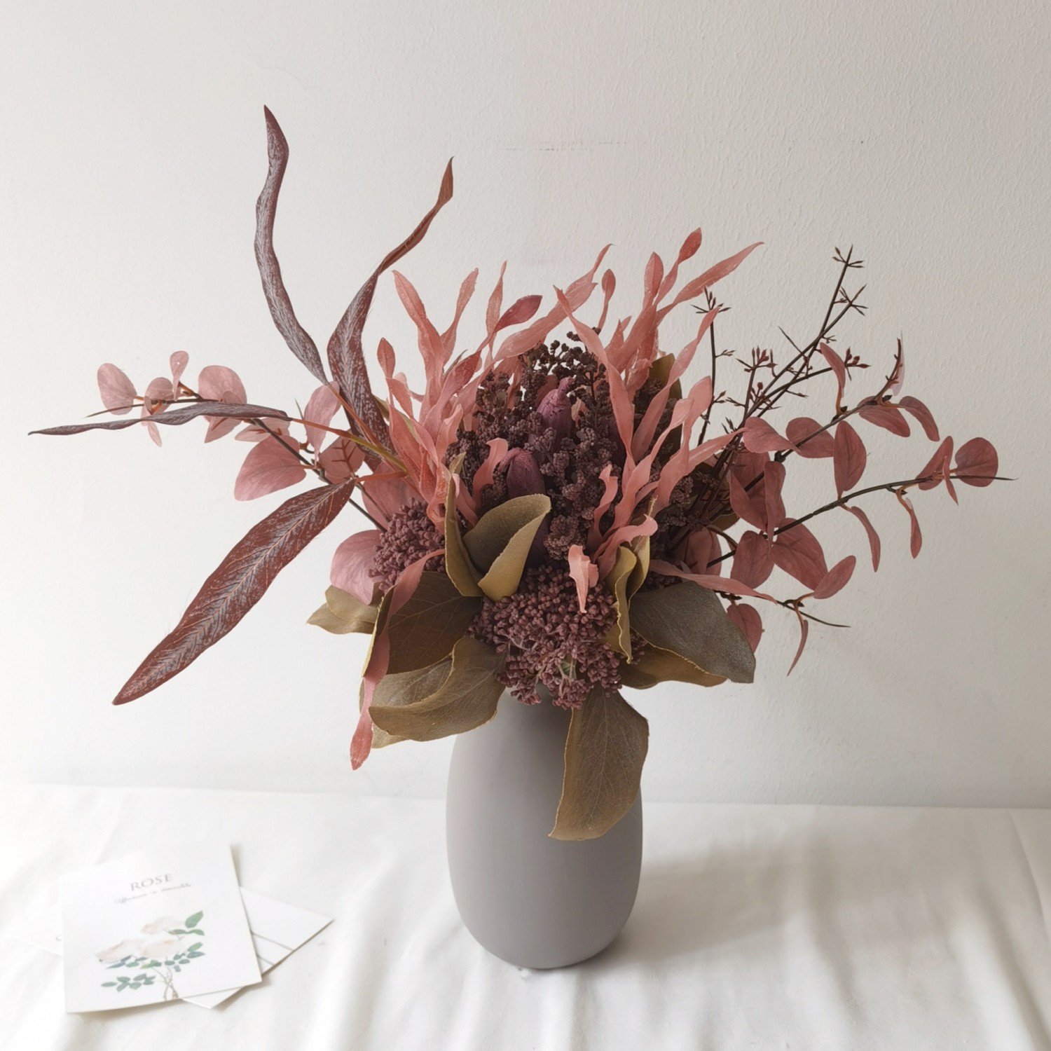 侘寂凤复古仿真花材尤加利叶芦苇草 家居摆件摆放插花 拍照装饰,淘宝优惠券,粉丝福利购,淘宝优惠卷