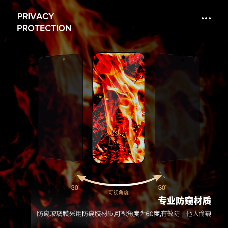JCPal本朴 屏幕膜适用iPhone15Promax14苹果手机防指纹防油污全屏防偷窥耐刮磨高透光高灵敏度钢化玻璃保护膜 - 图0