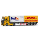 Hengteng Alloy 124 Mercedes-Benz Double Holder Container Truck Model