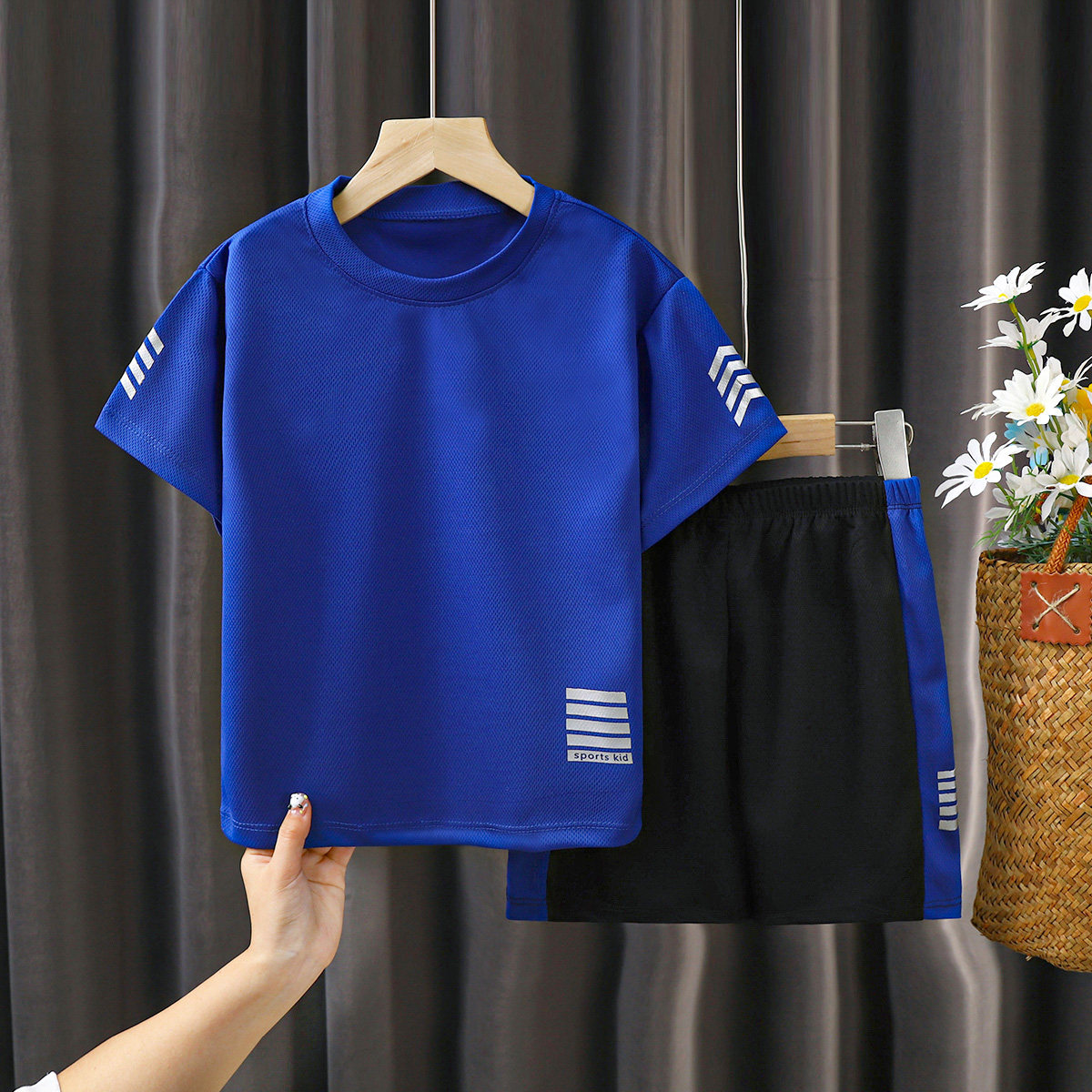 儿童透气运动套装男童夏季短袖t恤短裤薄款女宝休闲两件套速干衣,淘宝优惠券,粉丝福利购,淘宝优惠卷