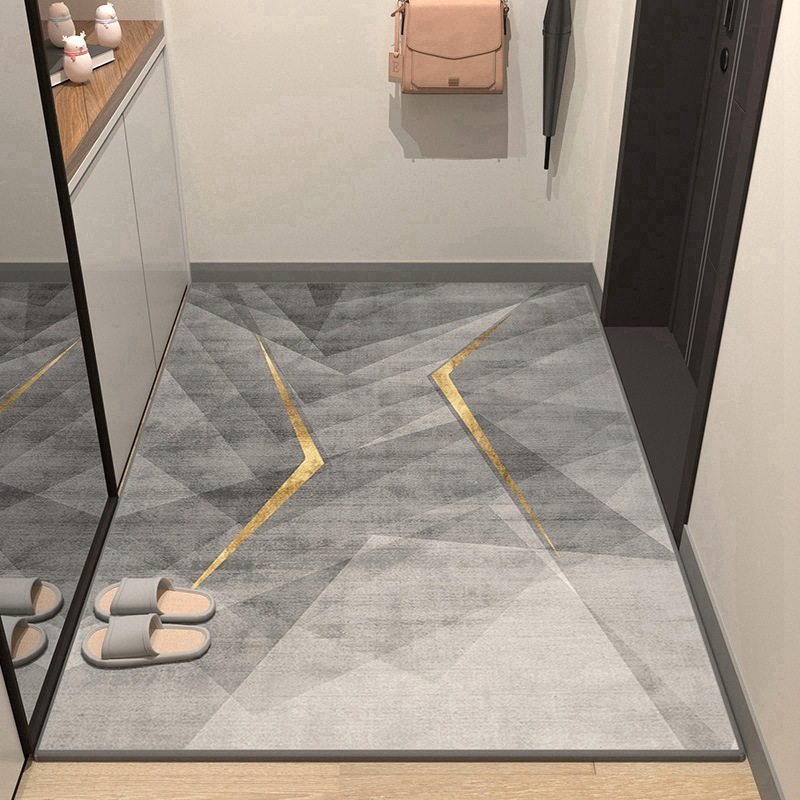 水晶绒地垫北欧风入户地垫玄关进门耐磨防滑脚垫家用门口可裁剪,淘宝优惠券,粉丝福利购,淘宝优惠卷